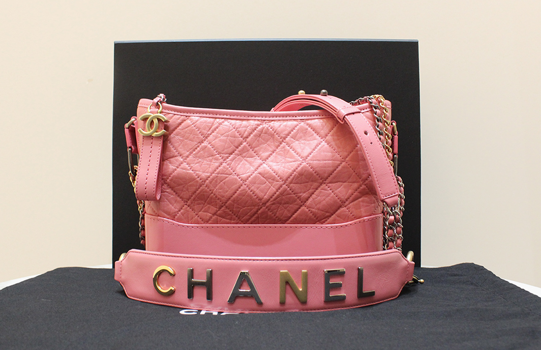 [중고명품다올] 샤넬 가브리엘 뉴미듐 핑크 호보 숄더 AS1582