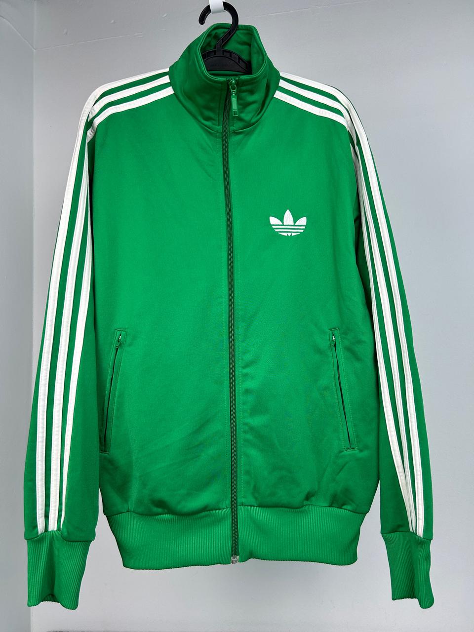 아디다스 파이어버드 져지 집업 트랙탑 그린 L 100사이즈