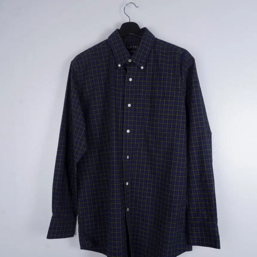 폴로 딥네이비 체크 올드스쿨 셔츠 남방 via3173