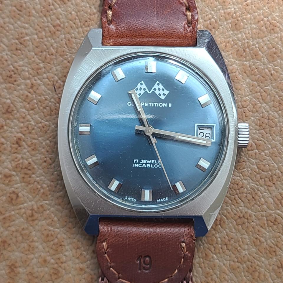 빈티지 스위스제 수동 시계 35mm