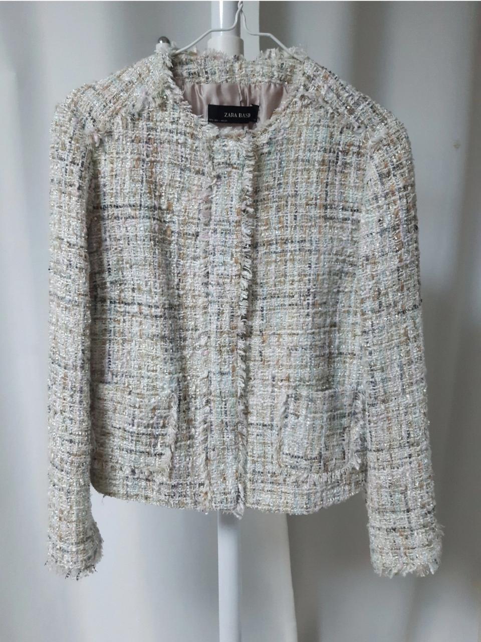 자라 트위드 자켓