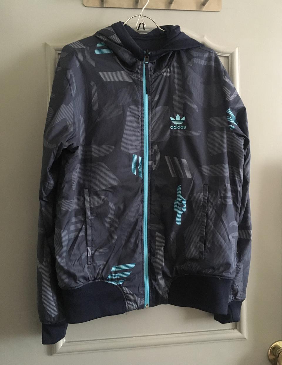 아디다스 양면 저지 바람막이 점퍼