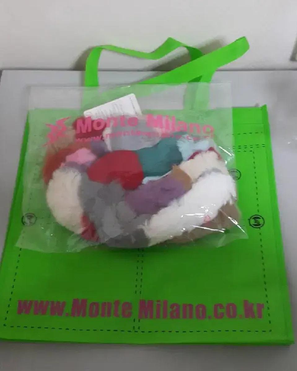 새상품-[정품]몬테밀라노 컬러풀 토끼털머플러