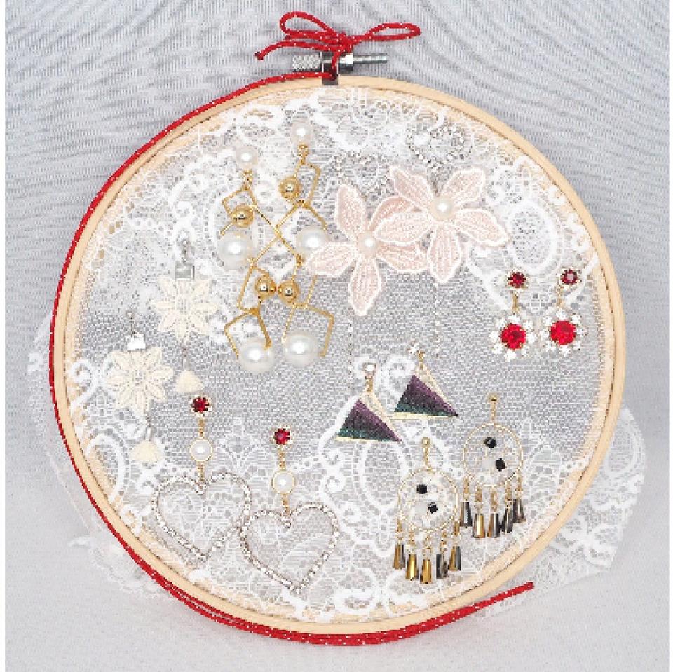 새상품-귀걸이 캐쳐, 엉키지않게 찾기쉽게 사용하세요-  레드