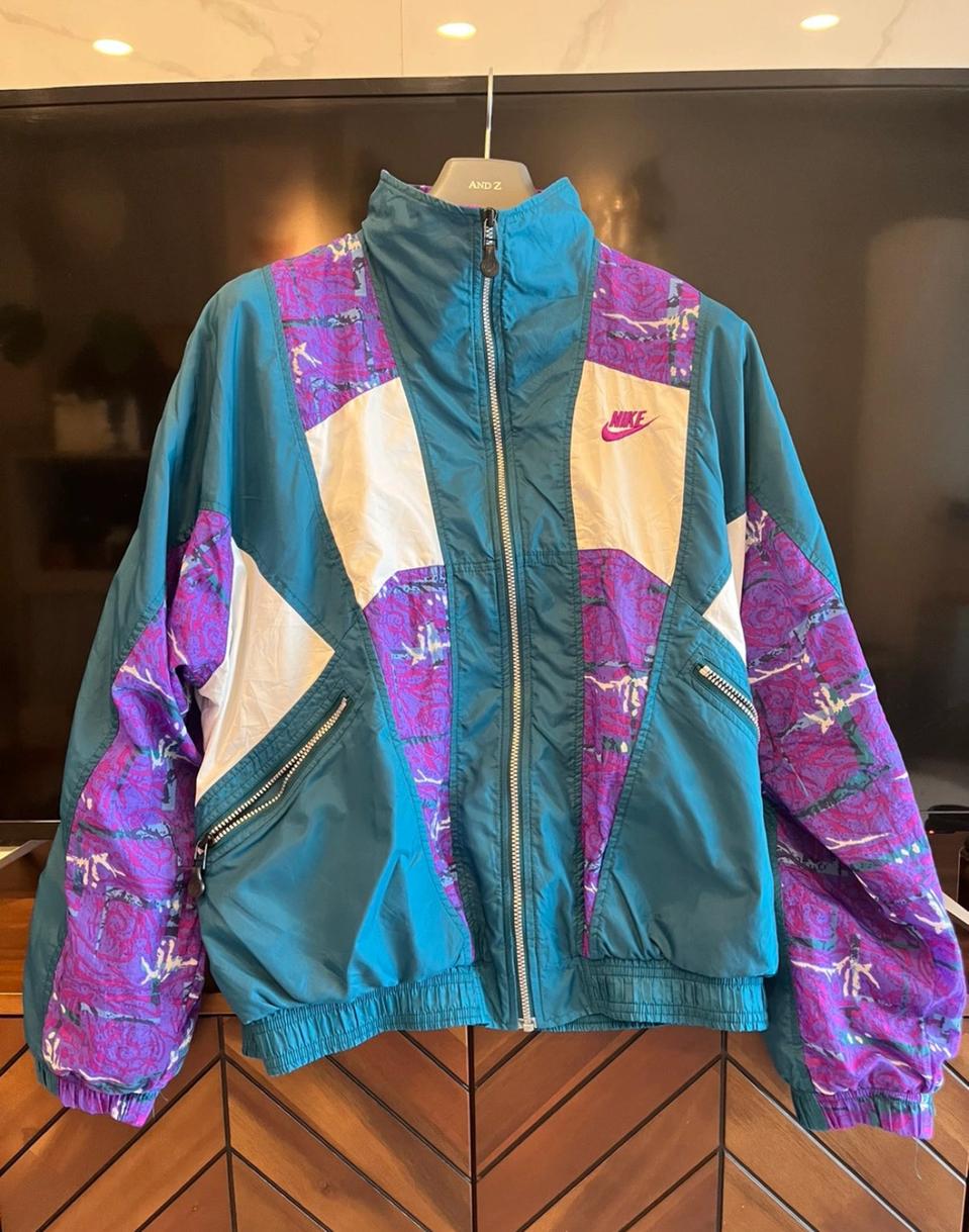 나이키 니들스맛 올드스쿨 웜업 바람막이 자켓
