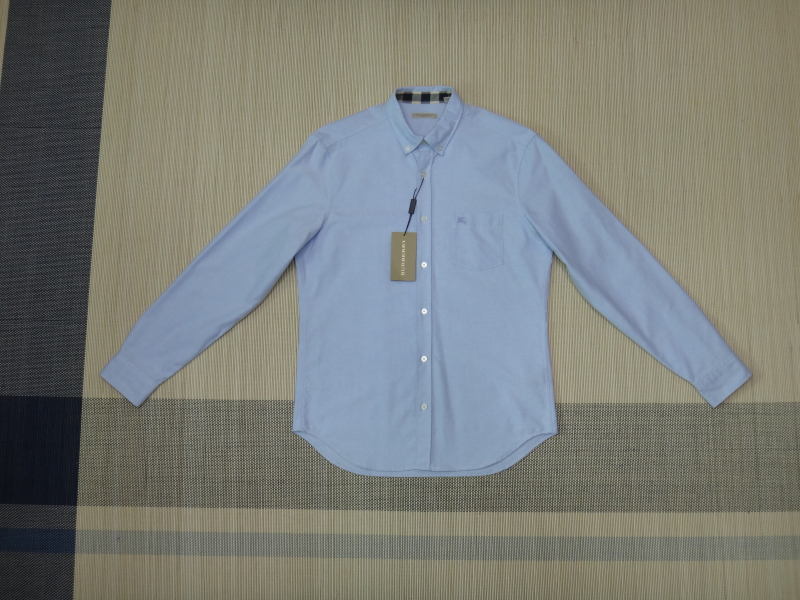 (새상품L/100) 버버리 브릿 남성 솔리드 긴팔 셔츠