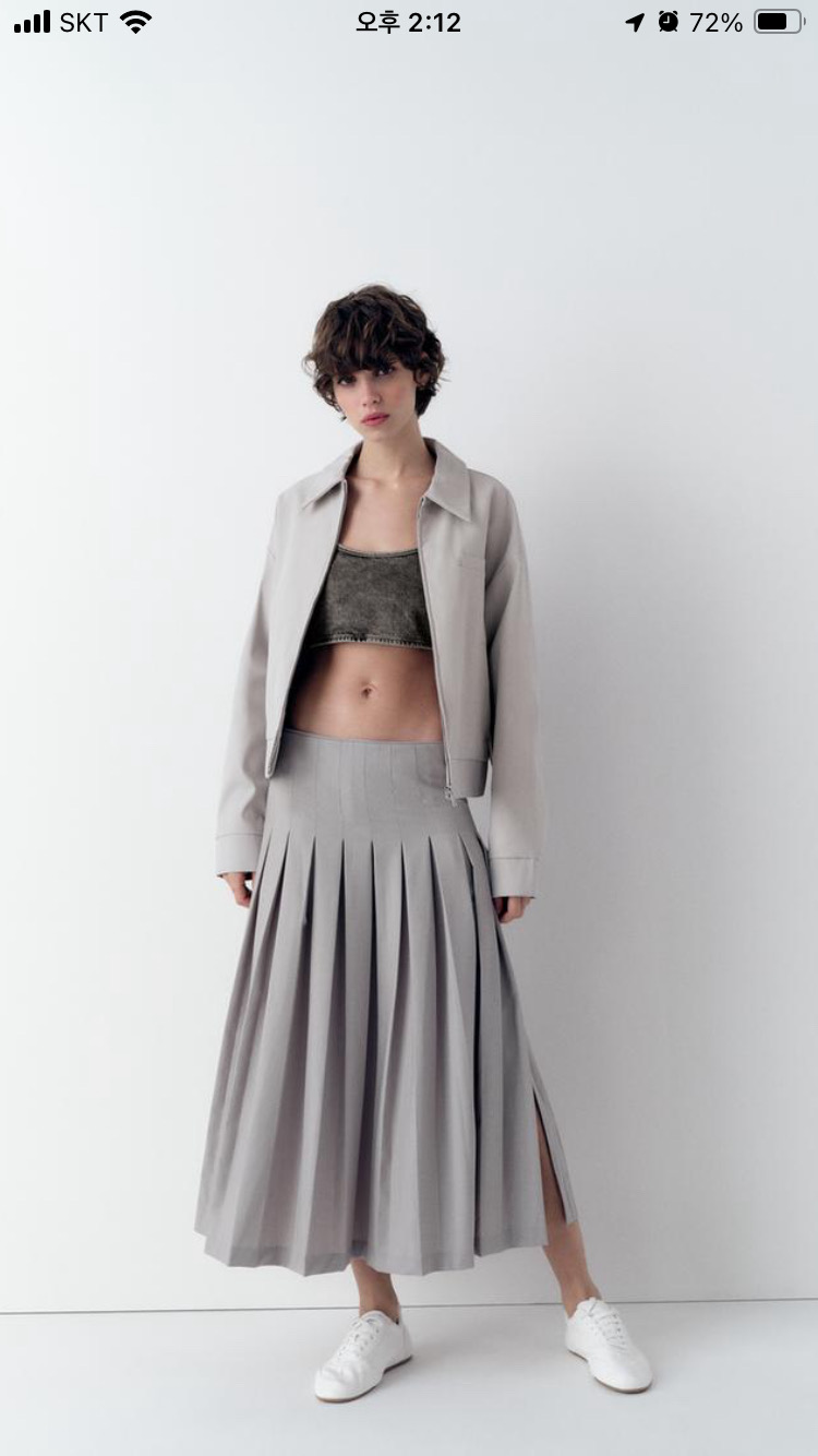 자라 플리츠스커트(새상품)