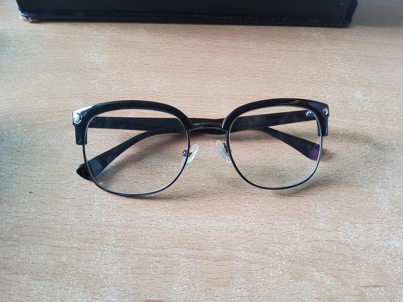 빈티지 반무테 안경