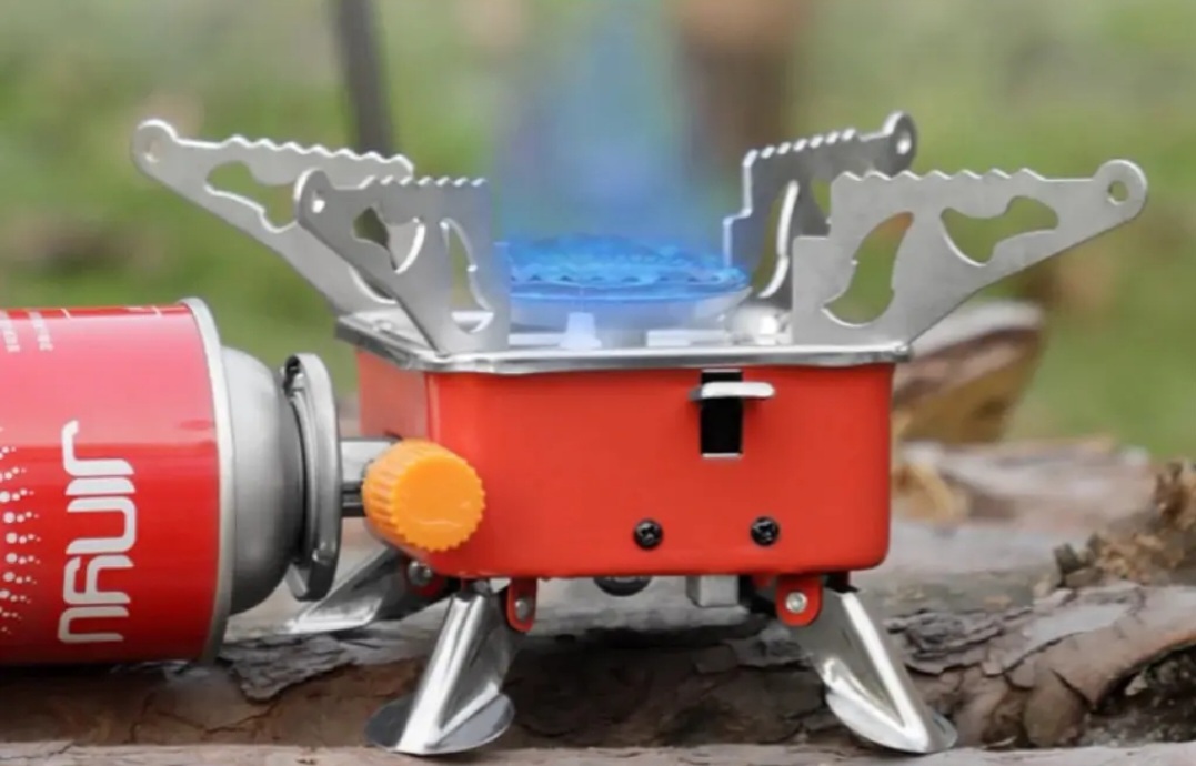 야외 미니 스퀘어 스토브, 휴대용 접이식 가스 스토브(새상품)