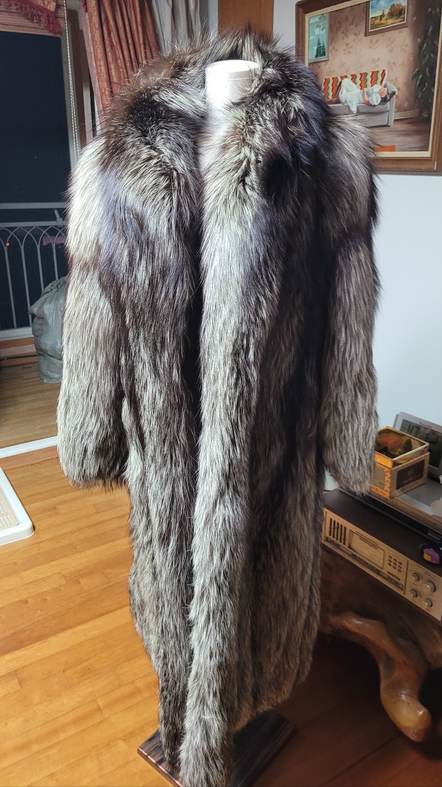 빈티지 뉴욕 모피 폭스 롱코트 89년도
