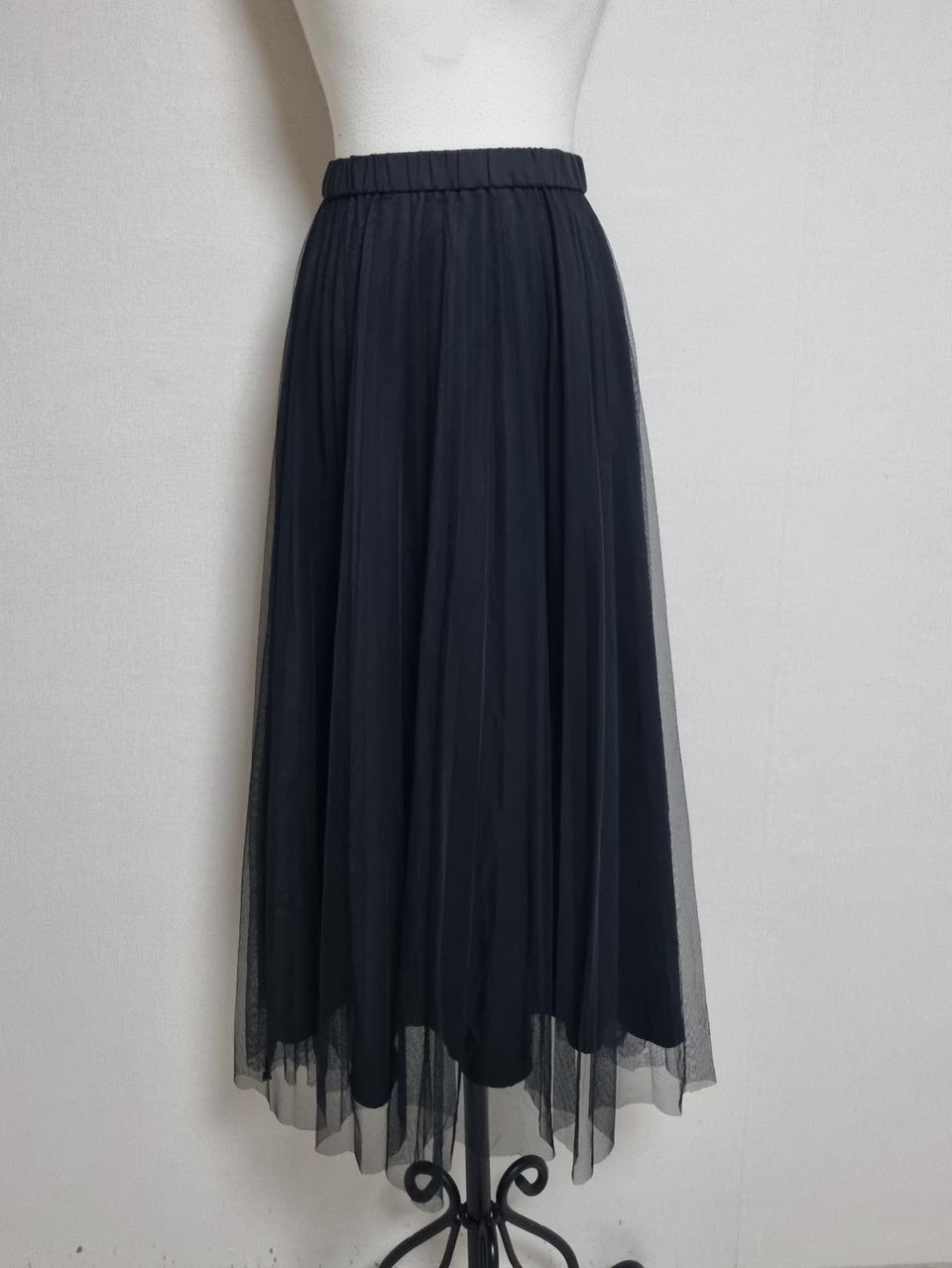 LS58샤랄라블랙롱스커트