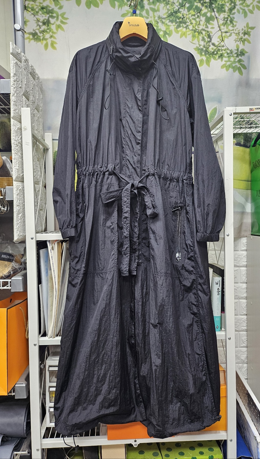 DKNY 여성바람막이 롱자켓 롱바람막이 66~77사이즈 WJ18