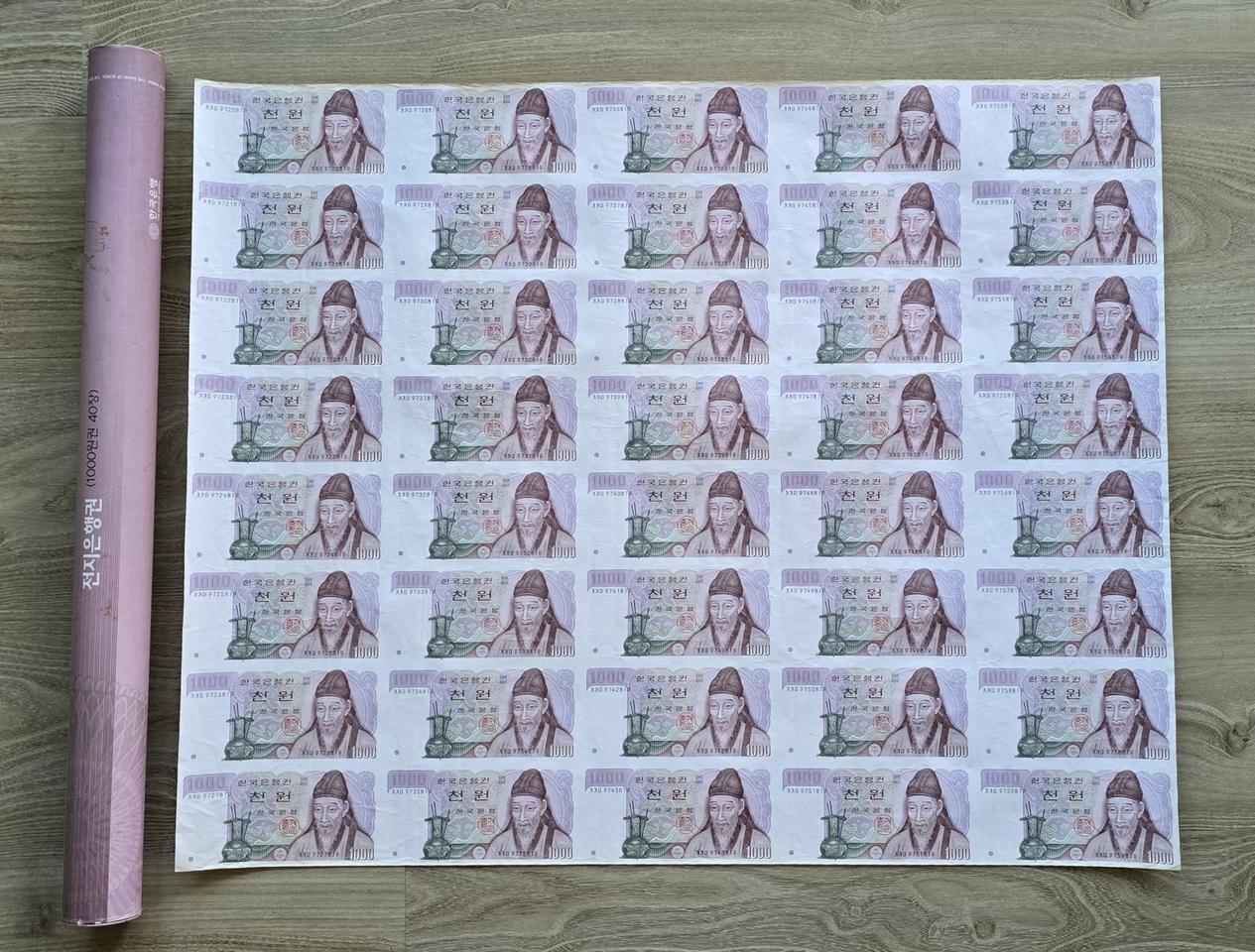 천원권 전지구권