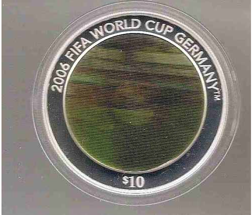 솔로몬 06년 독일월드컵기념 05년 발행 홀로그램 은화
