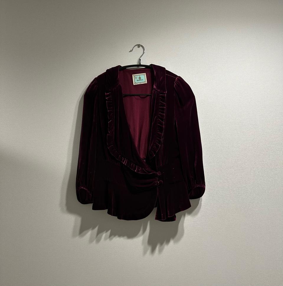 [55] 레니본 벨벳 자켓 버건디