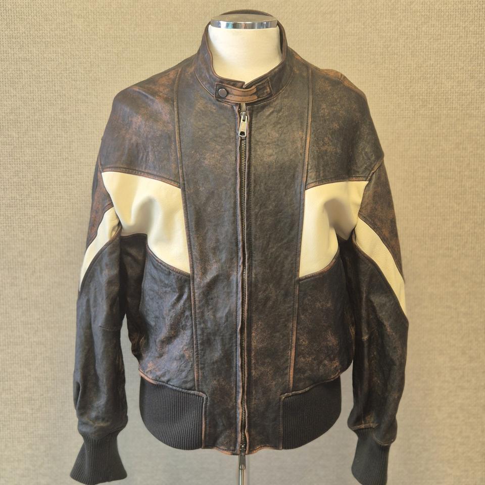 쿠어(coor)디스트레스 믹스레더 점퍼 95-100(s)추천