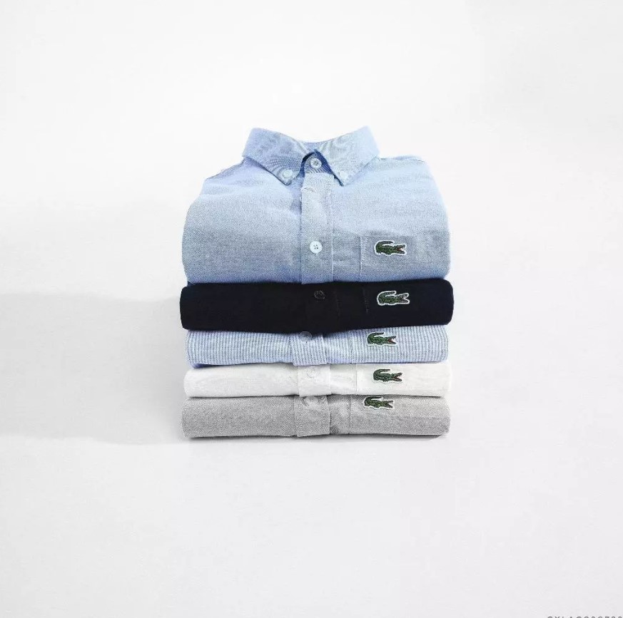 라코스테 남성 슬림핏 반팔 셔츠 난방 5 칼라