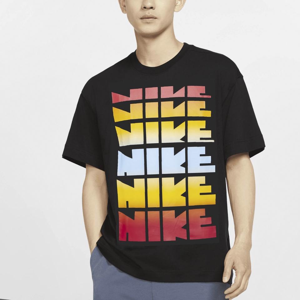 나이키 레트로 그래픽 티셔츠 블랙