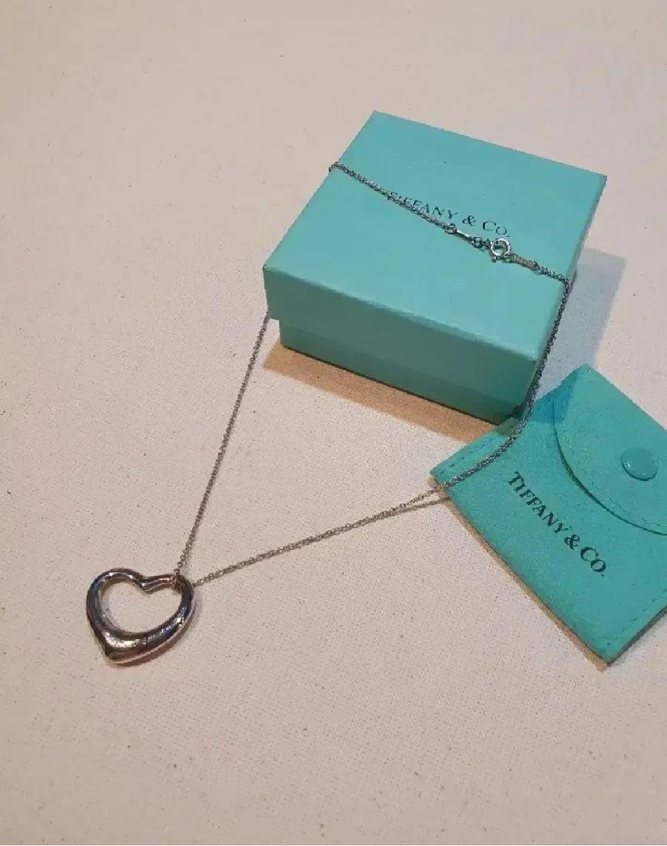 티파니앤코 엘사퍼레티 오픈하트 팬던트 네크리스 27mm