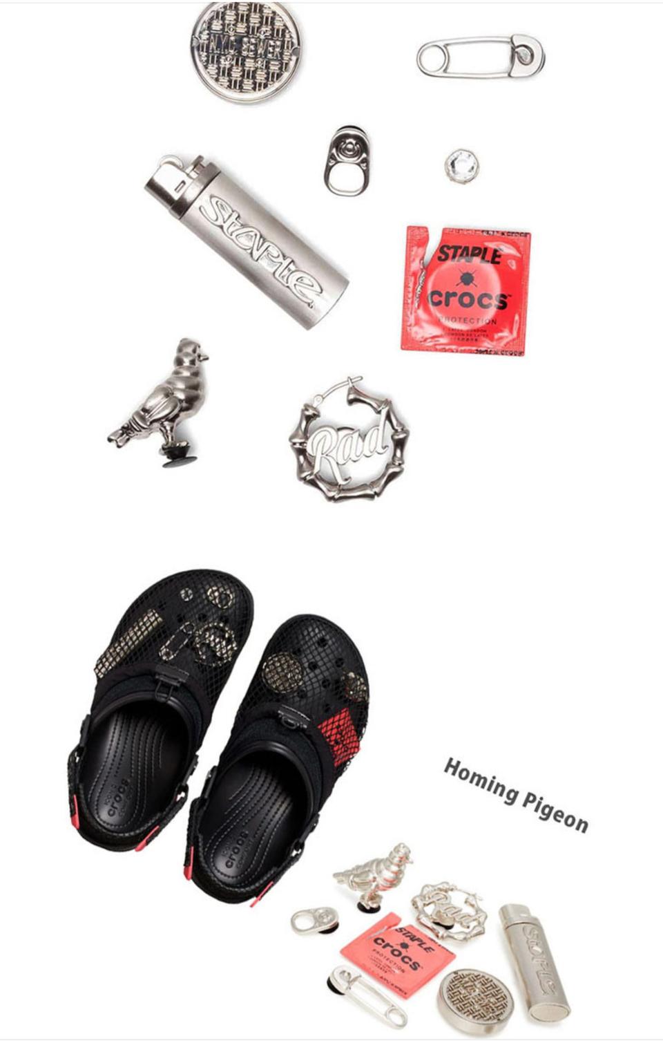 개성국! 크록스 x 스테이플 호밍 피존 올 터레인 클로그 블랙