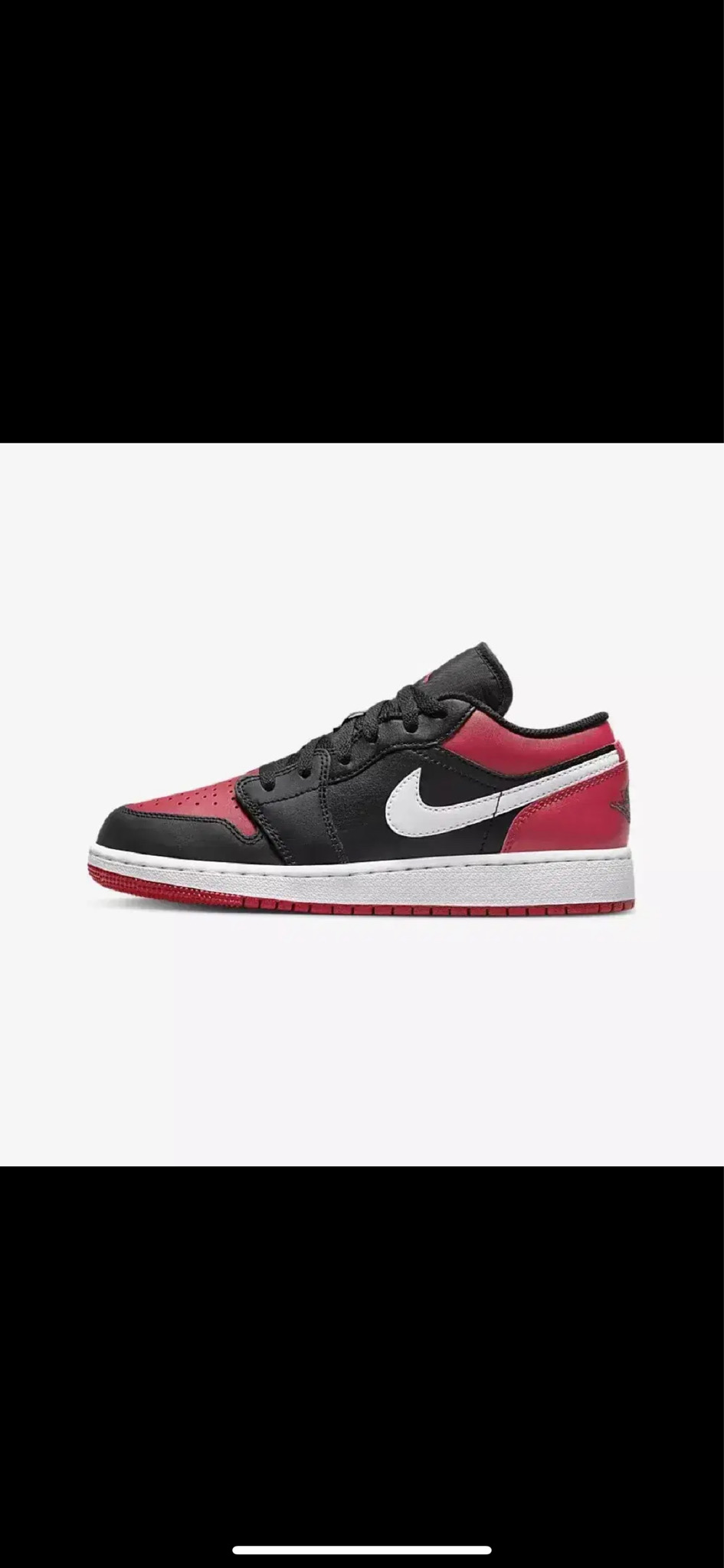 희귀템 에어조건1 로우 블랙 화이트 짐레드 새상품 270m