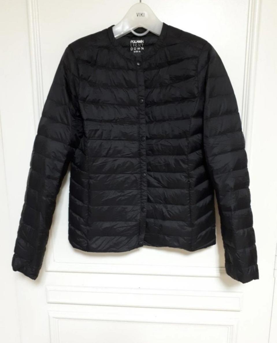 여성 경량패딩 85(55), 미사용, 검정