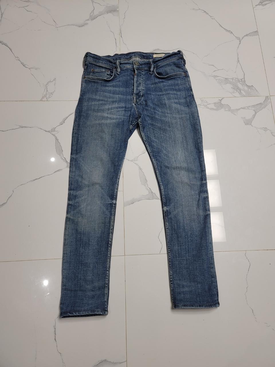 올세인츠 워싱 진 청바지 슬림 핏 팬츠 32