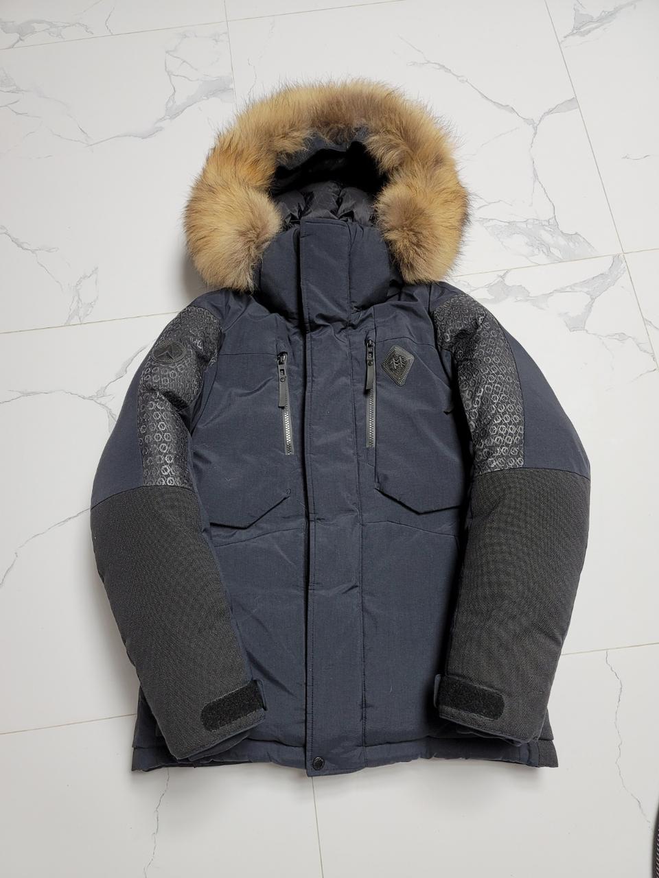 코오롱 히말라야 컨티넘 구스다운 패딩 자켓 블랙 95