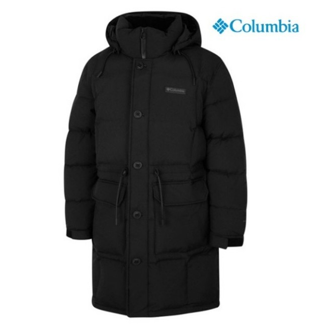 컬럼비아 롱패딩 구스다운 자켓 블랙 105 XL