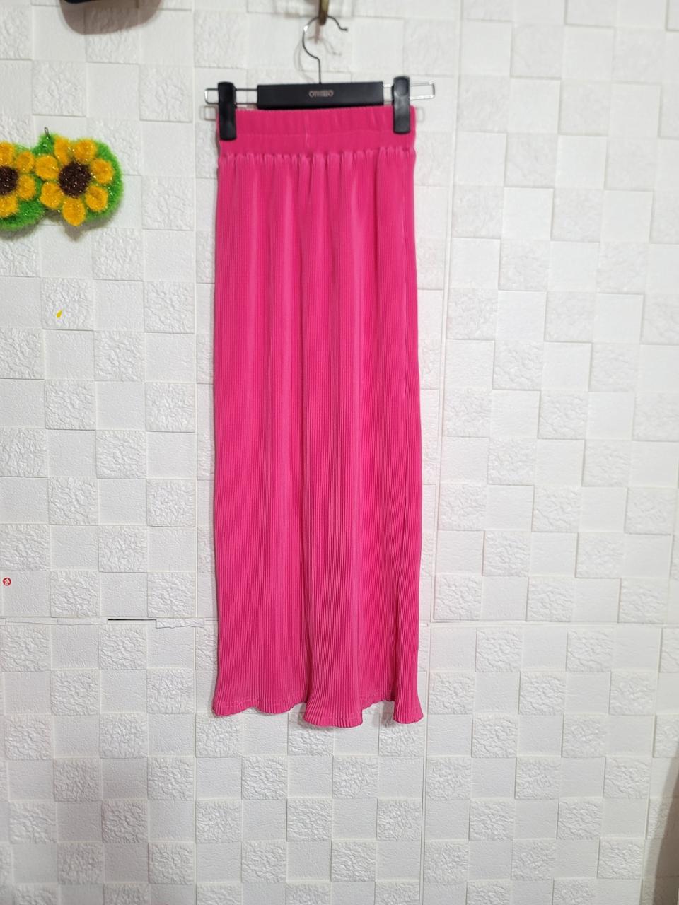 밴딩 플리츠 롱스커트