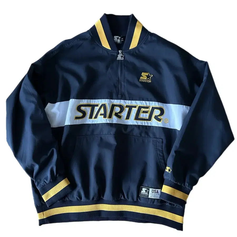 쌉간지 스타터 반집업 웜업 자켓