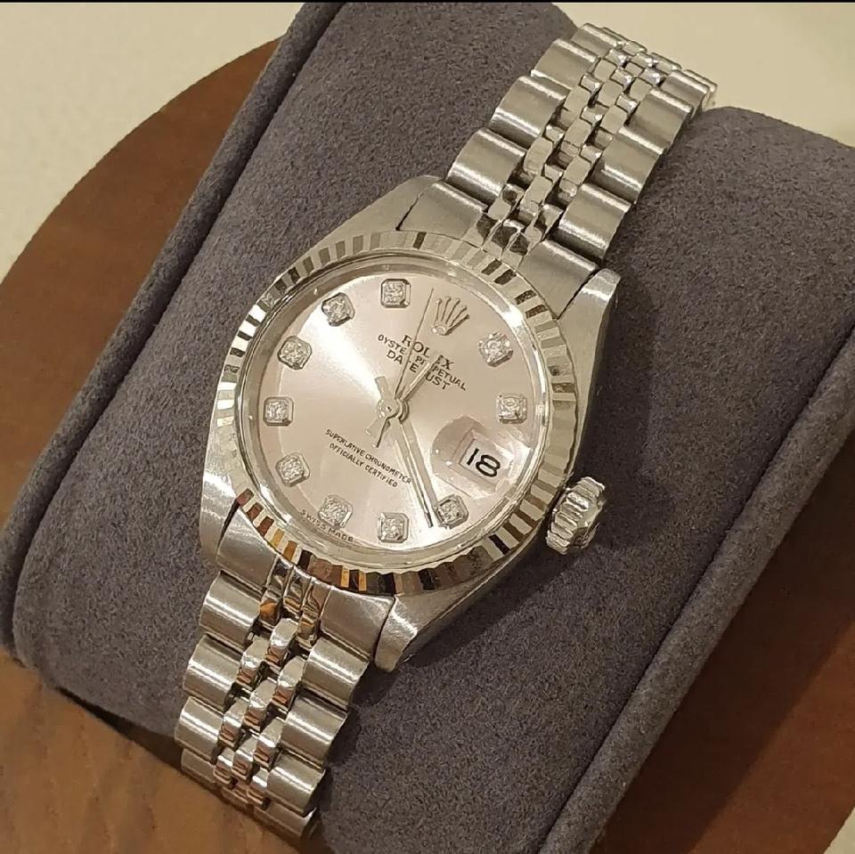 롤렉스 여성용 데이저스트 6917 핑크 텐포인트 쥬빌레 오토매틱