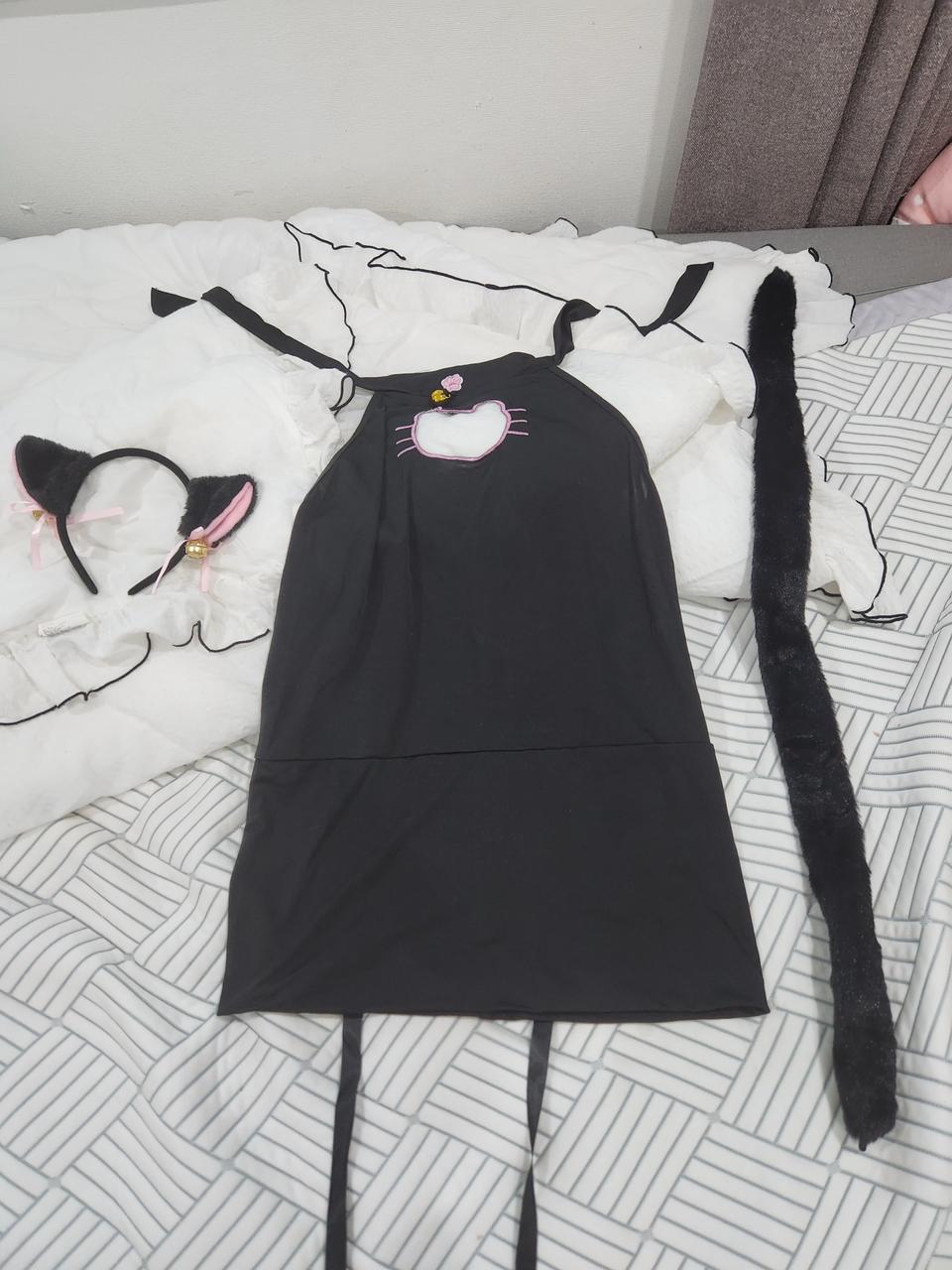 코스프레 고양이 옷 세트