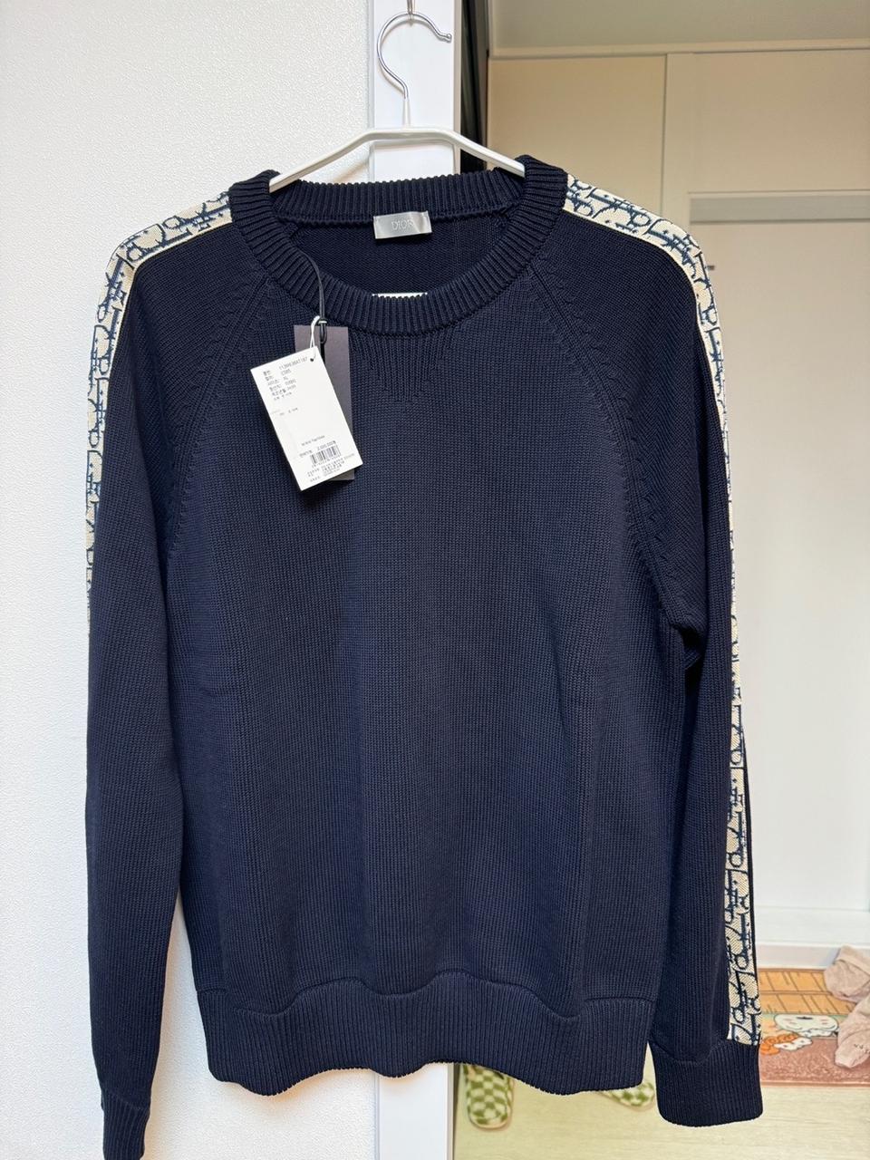(미사용)디올 오블리크 인서트 니트 XL