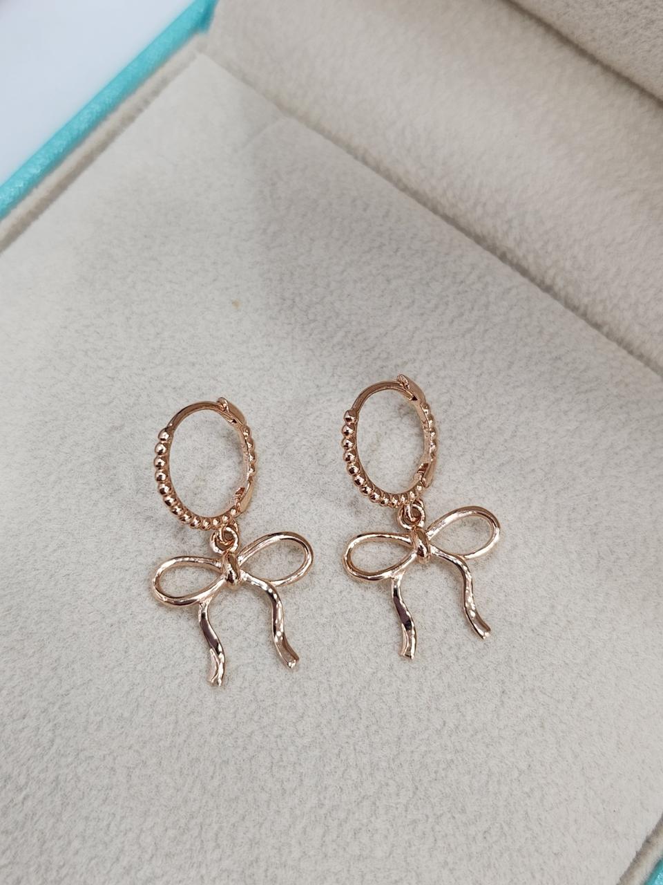 14k 리본 귀걸이