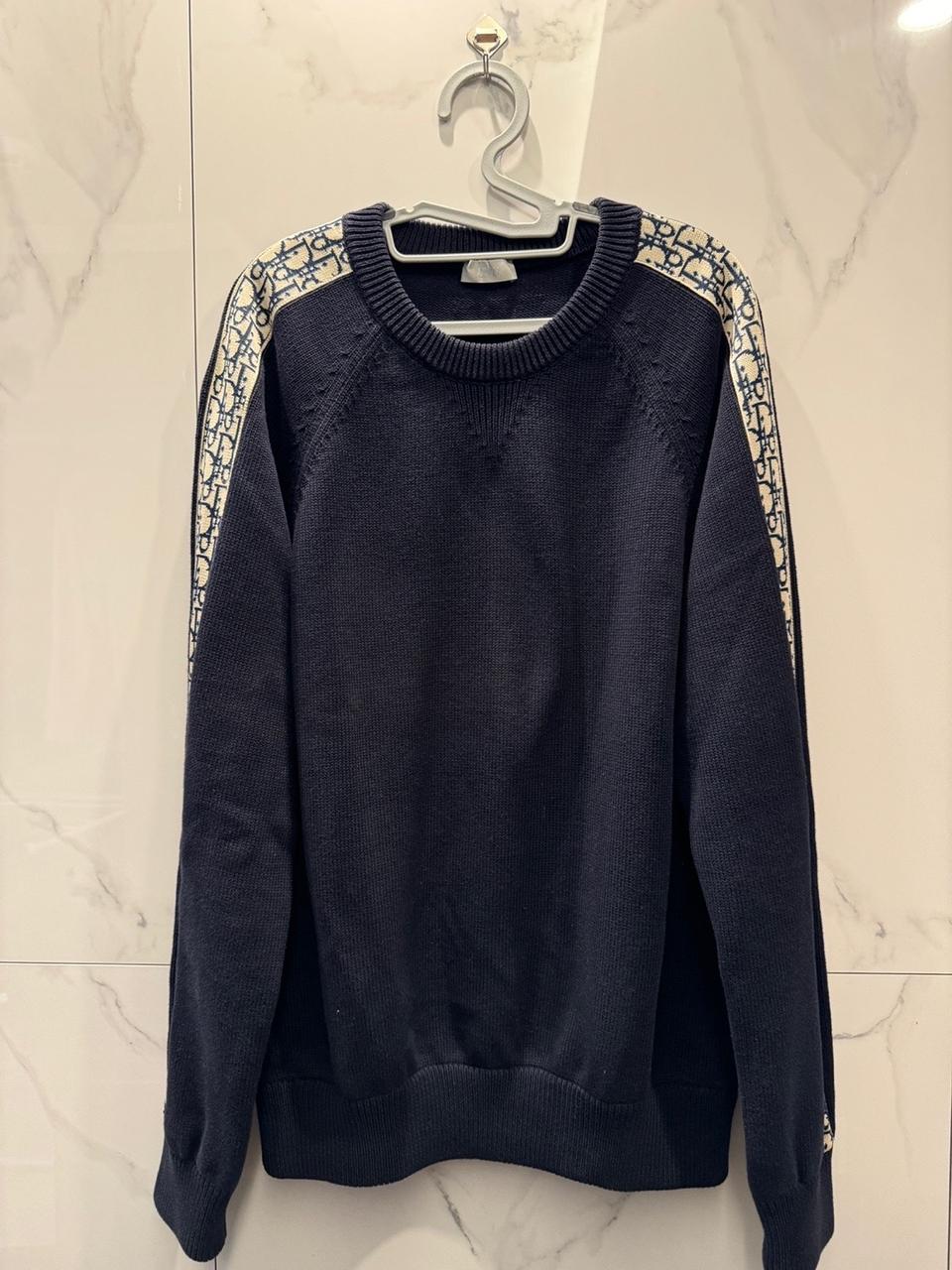 디올 오블리크 인서트 니트 L