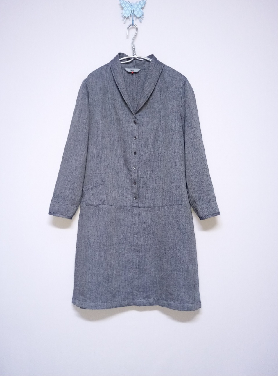 이새 린넨혼방 루즈핏 원피스