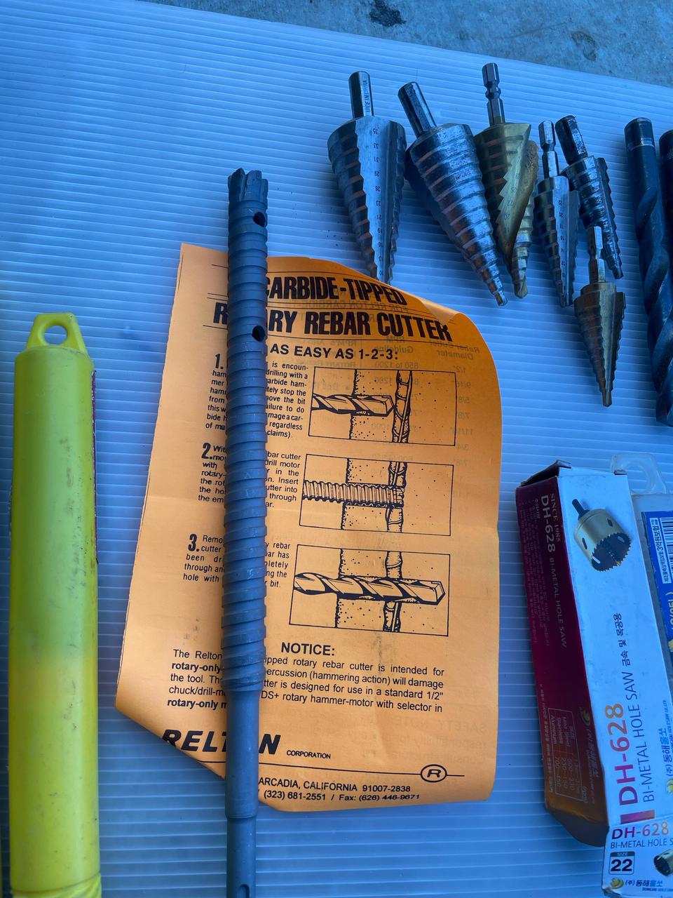 회전식 철근 절단기  미사용  연장들 일괄