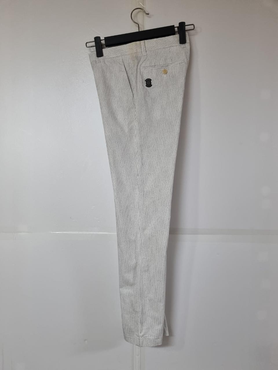 30)와이드앵글 골프웨어 봄,가을 줄무늬 스판바지 고급 기능성바지