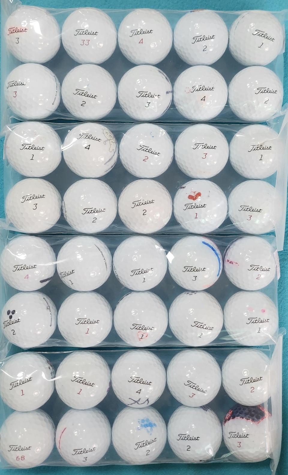 타이틀리스트(prov1.prov1x혼합)40개-로스트볼