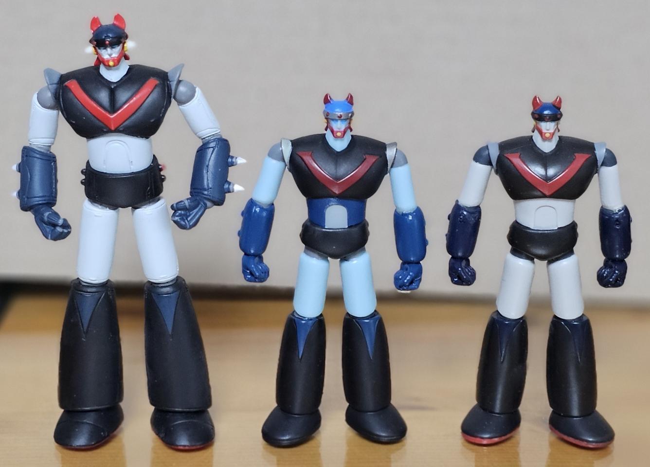 만화영화 로보트 태권브이 피규어 3개