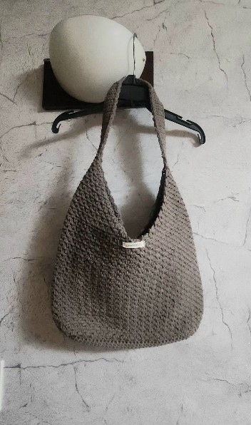 가을감성 코바늘가방 손뜨개가방 네트백 토드백숄더백 핸드메이드100