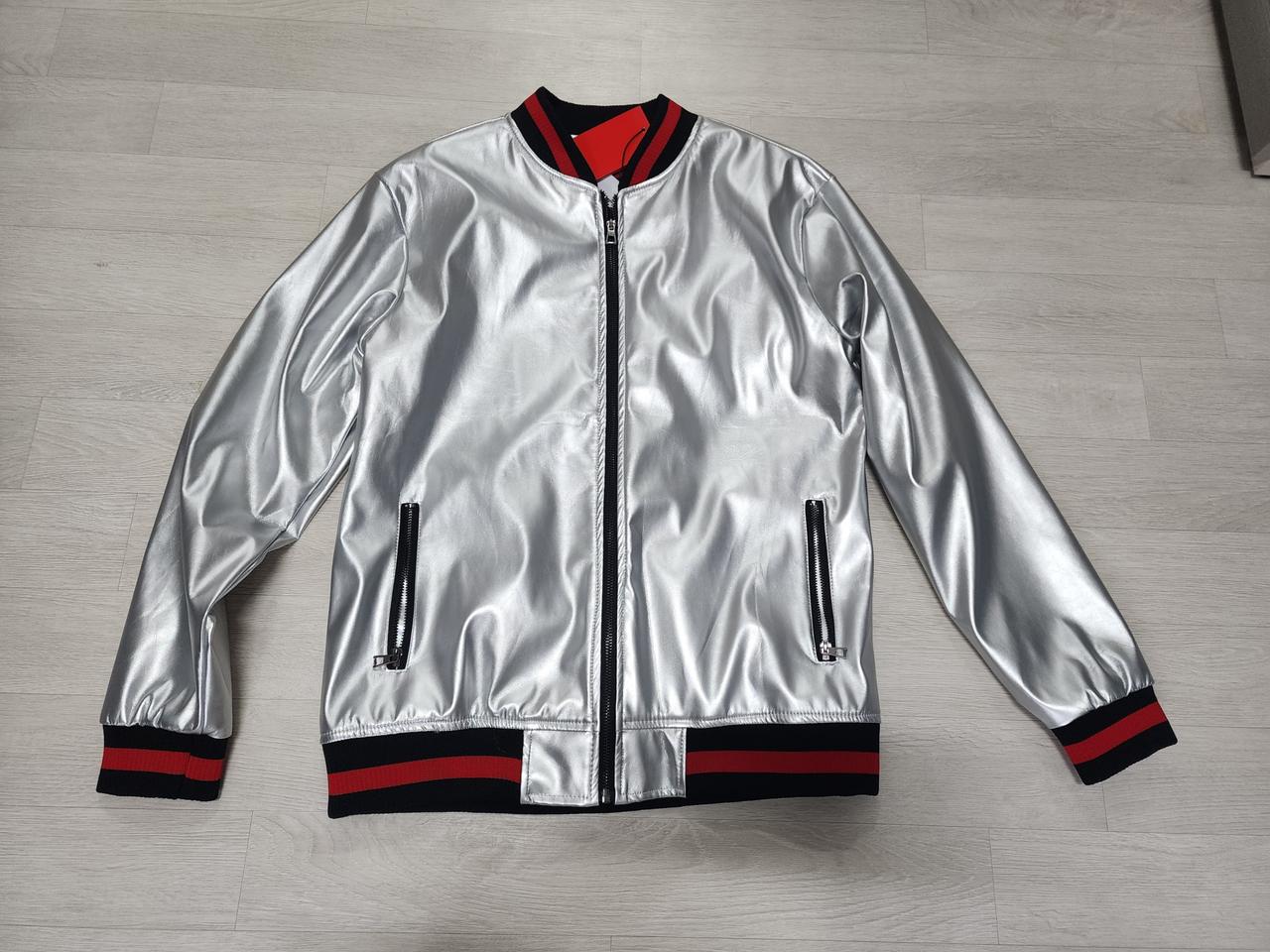 실버 봄버 항공점퍼  새상품