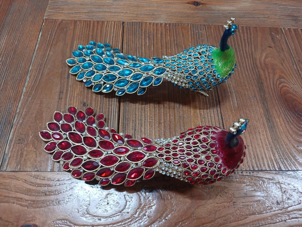 보석함 공작새 장식품