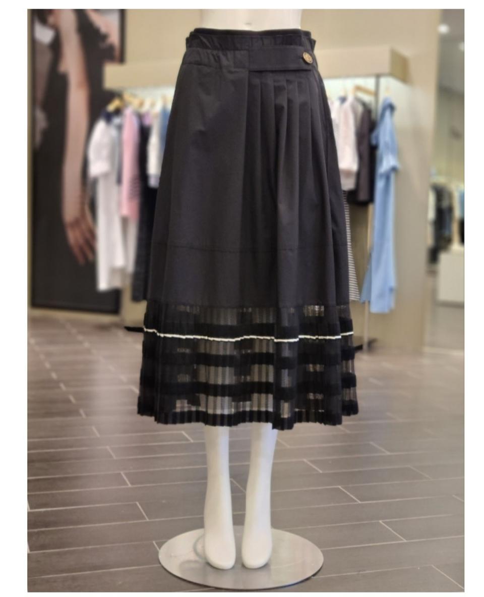 오즈세컨(2023년)텍스처블록 플레어 스커트