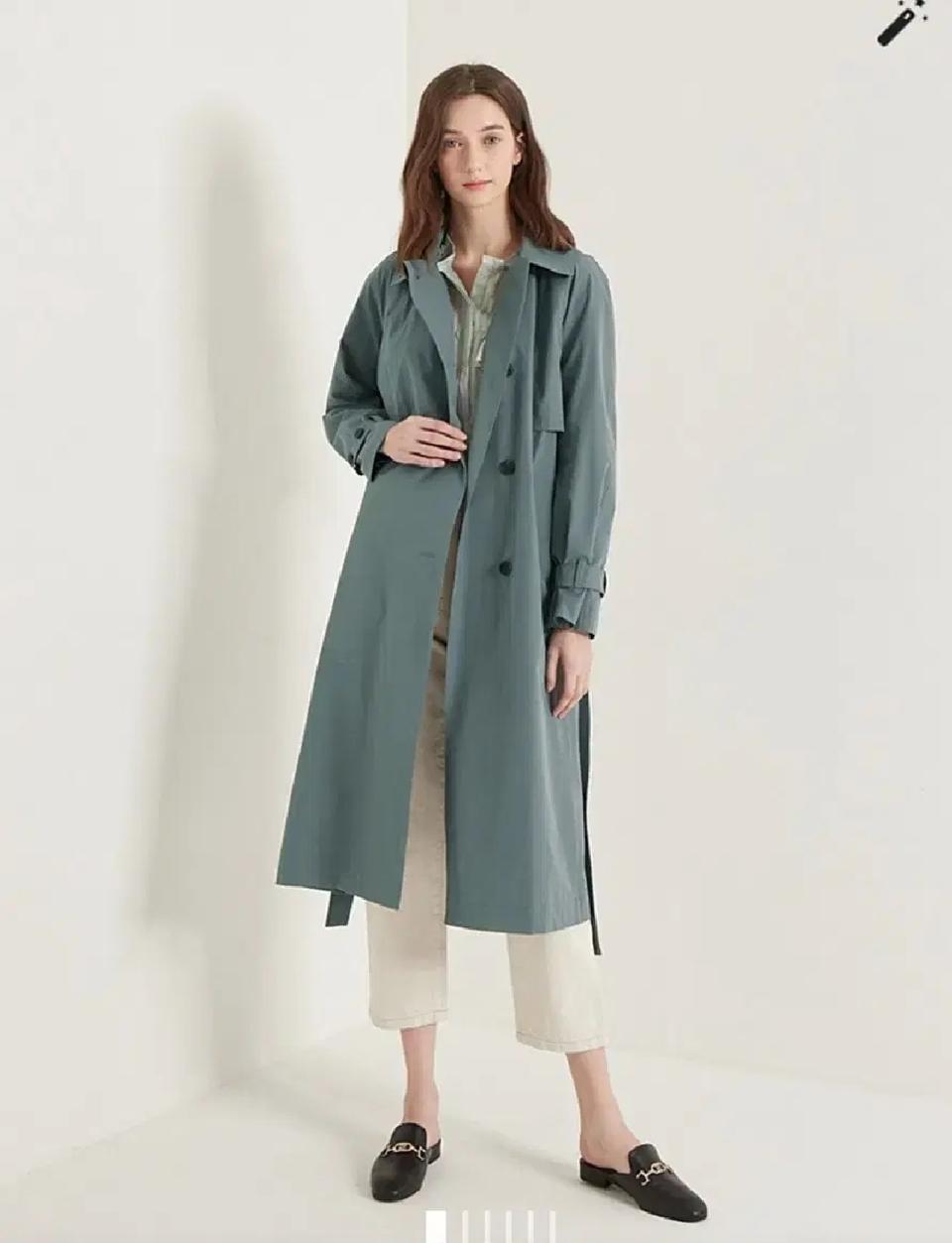 한섬 SJSJ 베이지 트랜치