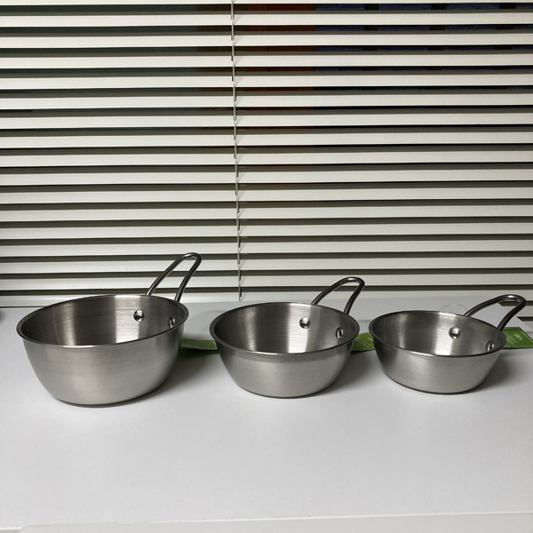 손잡이 스텐 핸들볼 캠핑그릇 3개세트(새상품)