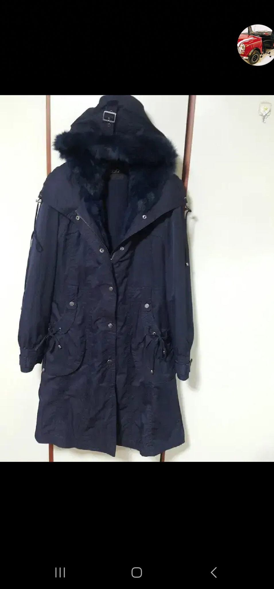 [정품]ab.f.z 토끼털 배색 코트 /66