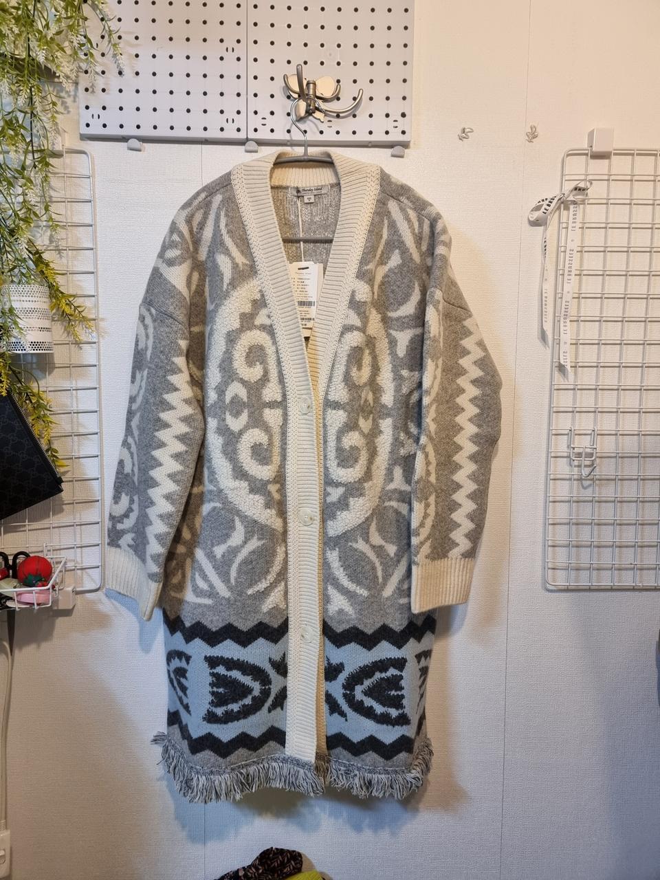 새상품 S 보헤미안 롱가디건 써스데이아일랜드 t208mcd240w