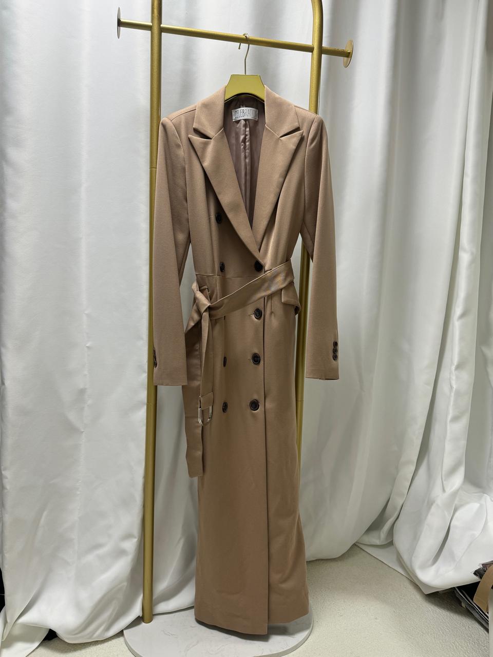 [새상품] 트렌치 롱 원피스 코트